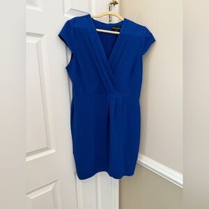 Dorothy Perkins Blue Sheath Dress with Flutter Cap Sleeves - NWOT